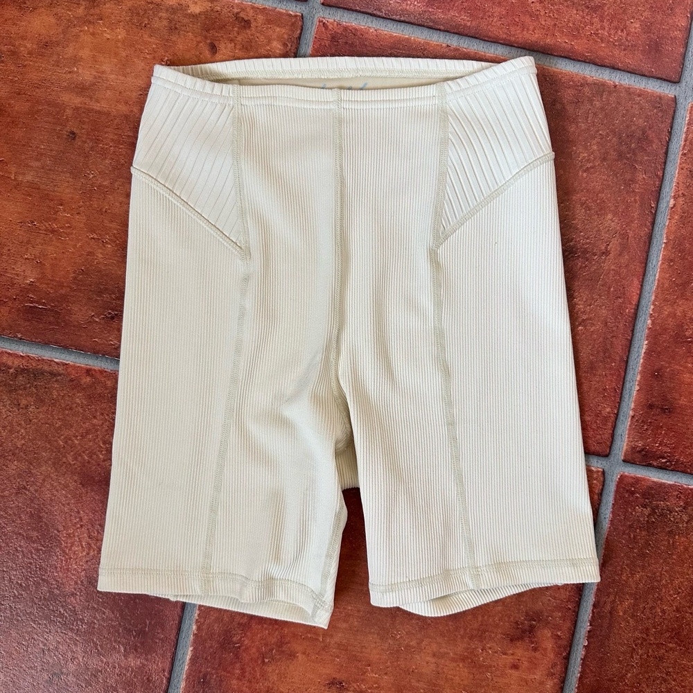 For Love And Lemons Ribbed Texture Biker Shorts Size Small